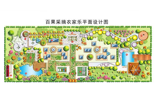 百果采摘農(nóng)家樂平面設計圖